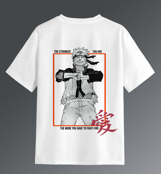 Hidden Leaf Hero-Naruto Uzumaki Oversized Tshirt