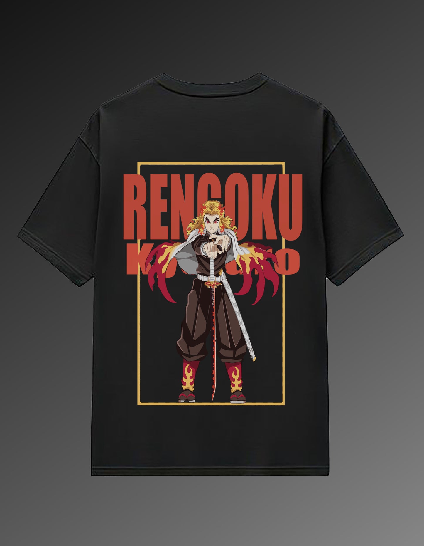 Flame Breather-Rengoku Oversized Tshirt