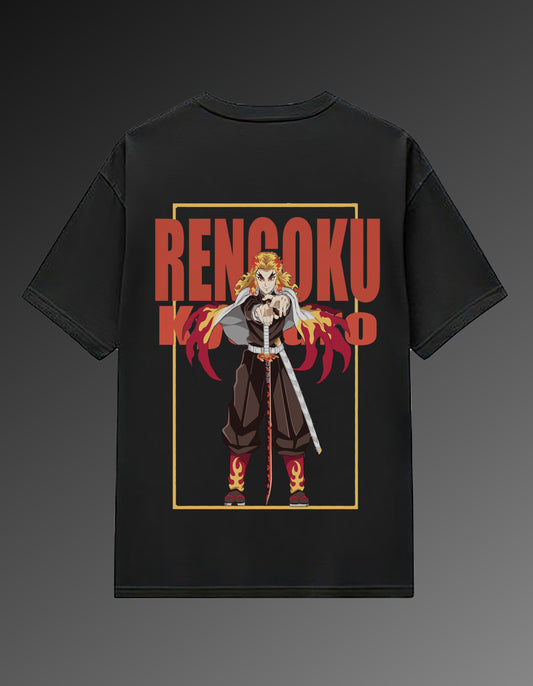 Flame Breather-Rengoku Oversized Tshirt