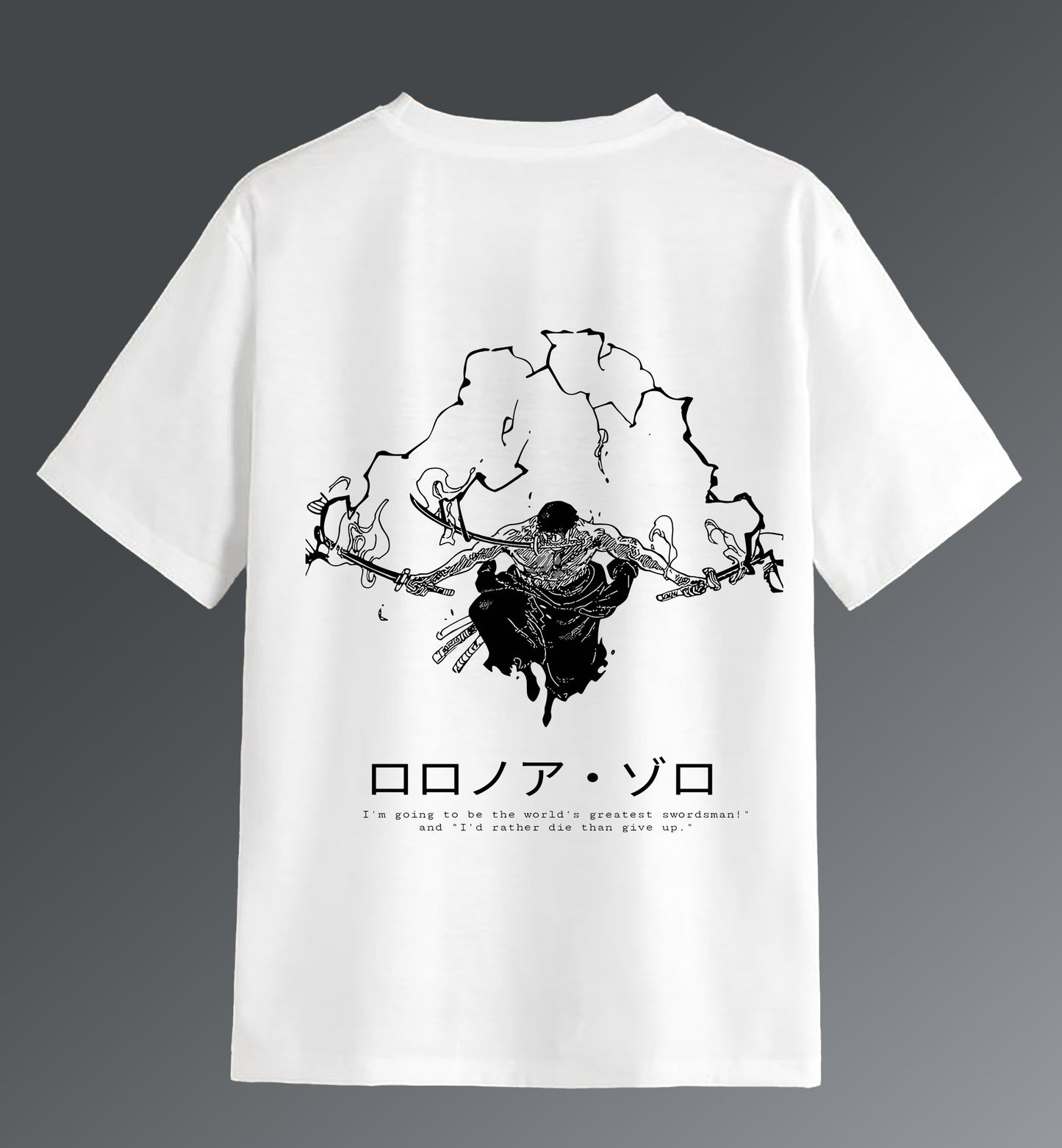 Three-Sword Style-Roronoa Zoro Oversized Tshirt